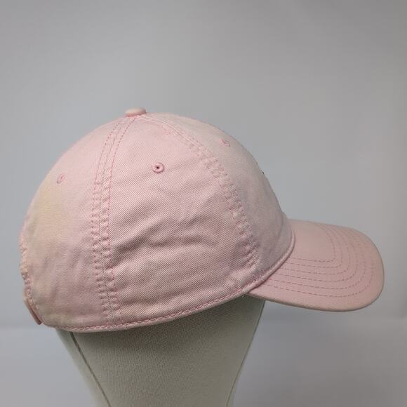 Palm Tree Strapback Baseball Cap Pink One Size Embroidered Cotton Free Authority - Picture 5 of 9